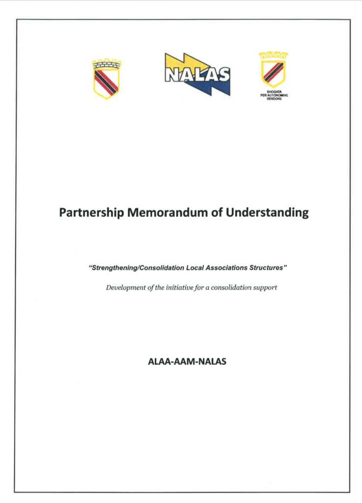 ALAA-AAM-NALAS: Partnership Memorandum of Understanding