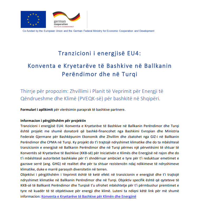 Tranzicioni i energjisë EU4: Konventa e Kryetarëve të Bashkive në Ballkanin Perëndimor dhe në Turqi
